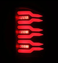 Thumbnail for AlphaRex 07-14 Chevrolet Silverado 1500/2500HD/3500HD Luxx-Series LED Tail Lights Blk w/Smoked Lens