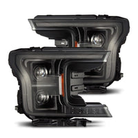 Thumbnail for AlphaRex 18-20 Ford F150 PRO-Series Headlight Alpha Black w/ Seq Signal & DRL