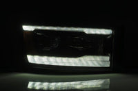 Thumbnail for AlphaRex 06-08 Dodge Ram 1500HD LUXX LED Projector Headlights Plank Style Chrome w/Seq Signal/DRL