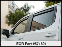 Thumbnail for EGR 2019 Chevy 1500 Crew Cab In-Channel Window Visors - Dark Smoke