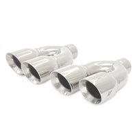 Thumbnail for Mishimoto Universal Steel Muffler Tip 2.5in Inlet Dual Y Polished