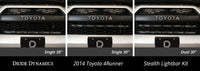 Thumbnail for Diode Dynamics 14-19 Toyota 4Runner SS30 Dual Stealth Lightbar Kit - White Driving