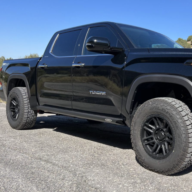 Rock Slide Engineering 22-24 Toyota Tundra Rock Sliders Drivers Side Black Powdercoat Steel