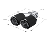 Thumbnail for MBRP Universal Carbon Fiber Dual Tip 3.5in OD/2.5in Inlet