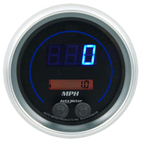Thumbnail for Autometer 85.7mm Black Switchable 260 MPH / 260 KM/H Speedometer Cobalt Elite Digital Gauge