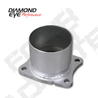 Thumbnail for Diamond Eye ADAPTER 4-BOLT FLANGE 4in INNER DIA CLAMP-ON AL: 01-05 CHEVY/GMC 6.6L 2500/3500 CHV-FBA