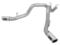 Thumbnail for aFe ATLAS 4in DPF-Back Alum Steel Exhaust System w/Dual Exit Polished Tip 2017 GM Duramax 6.6L (td)
