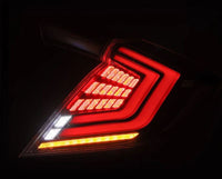 Thumbnail for AlphaRex 16-21 Honda Civic Hatchback / Type-R FK8 Nova-Series LED Tail Lights (Pair) - Black