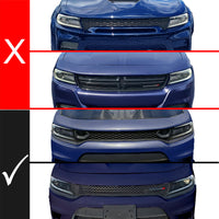 Thumbnail for ANZO 15-23 Dodge Charger Black LED Grille w/ Initiation & Running Light/DRL Bar