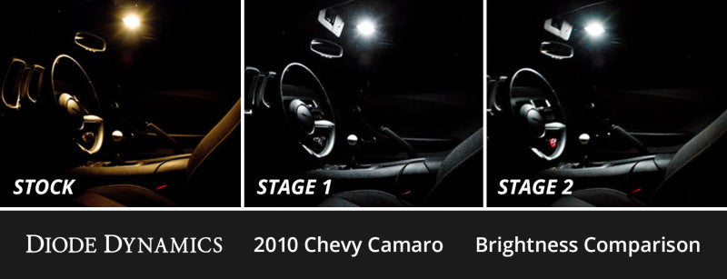 Diode Dynamics 10-15 Chevrolet Camaro Interior LED Kit Cool White Stage 1