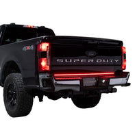 Thumbnail for Putco 2024 Ford SuperDuty F-250 60In Direct Fit Red Blade Kit Tailgate Bars w/ LED Taillamps