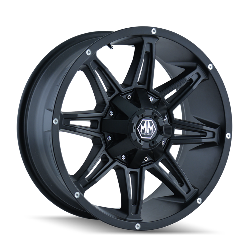 Mayhem 8090 Rampage 18x9 / 8x170 BP / 18mm Offset / 130.8mm Hub Matte Black Wheel
