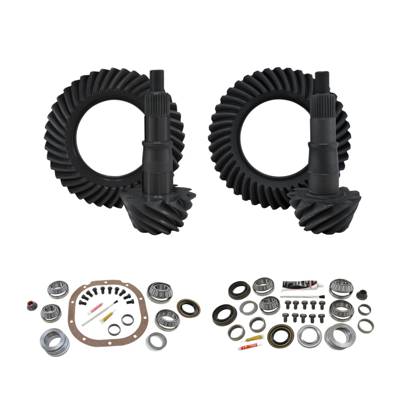 Yukon Gear & Install Kit Package for 09-14 Ford F150 8.8in Front & Rear 3.73 Ratio