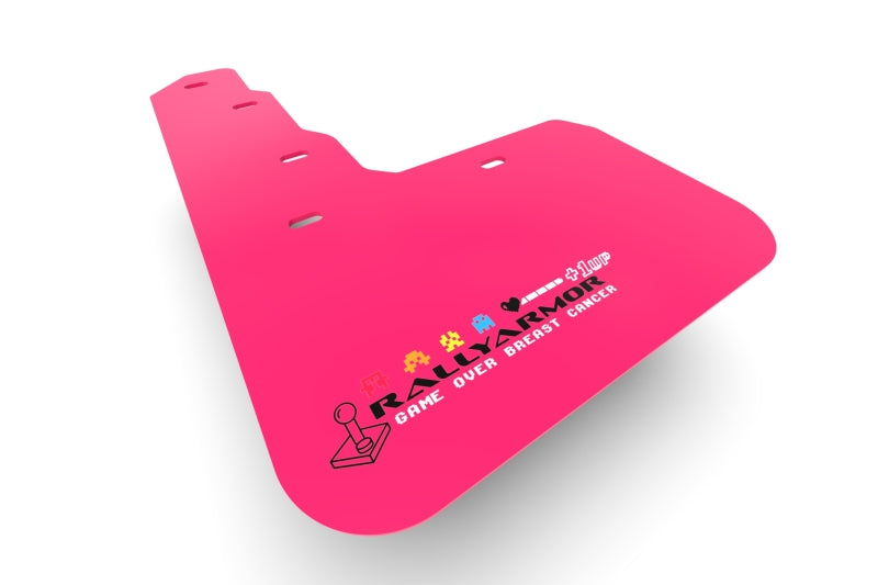 Rally Armor Universal Fit (No Hardware/Mounting Holes) Pink Mud Flap BCE Logo