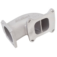 Thumbnail for Edelbrock Low Profile Intake Elbow 90mm Throttle Body to Square-Bore Flange As-Cast Finish