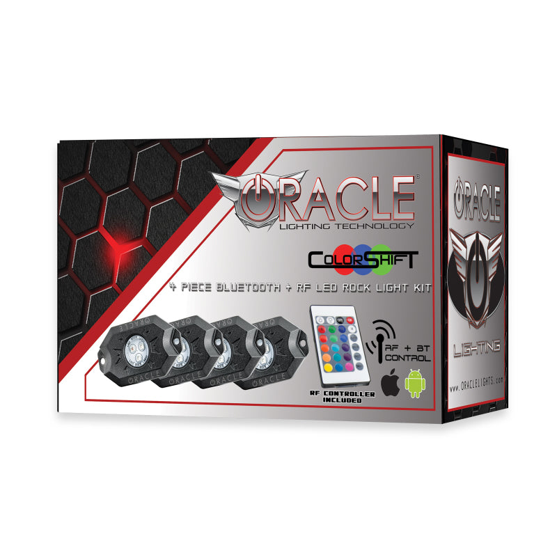 Oracle Bluetooth + RF Underbody Rock Light Kit - 4 PCS - ColorSHIFT SEE WARRANTY