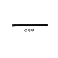 Thumbnail for Deatschwerks Convoluted Tubing 200mm length x 10mm ID Side 1 x 10mm ID Side 2 - Black