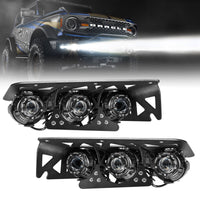 Thumbnail for Oracle Lighting 21-24 Ford Bronco Off Road Laser and LED Fog Light Kit for Steel Bumper SEE WARRANTY