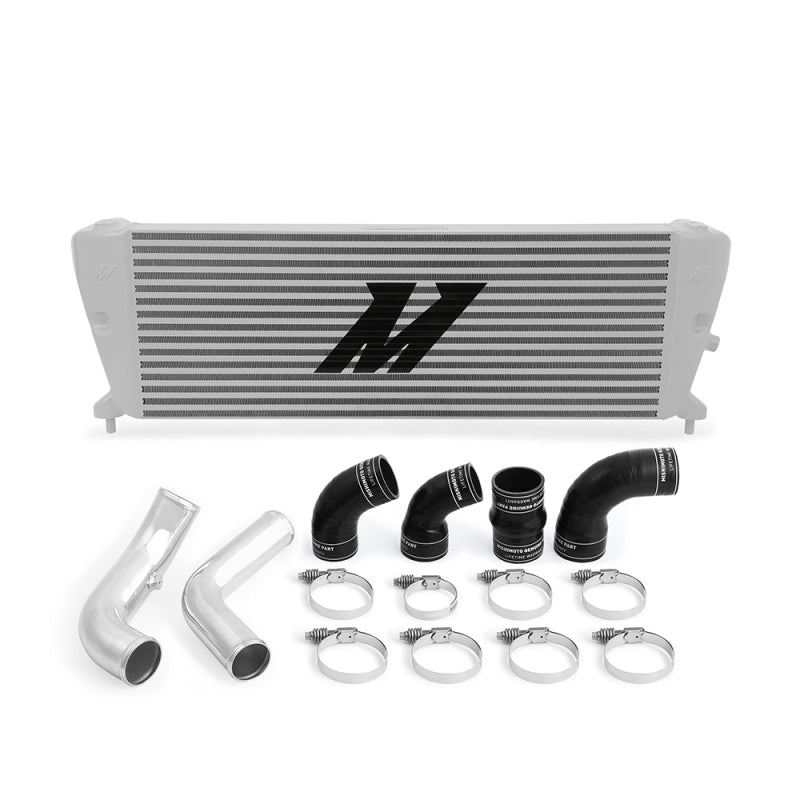 Mishimoto Ford Ranger 3.2L Diesel Intercooler Kit 2011+ Silver w/ Polished Pipes