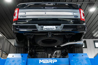 Thumbnail for MBRP 2021+ Ford F-150 Powerboost Hybrid 3in Single Side Exit - Aluminized Steel