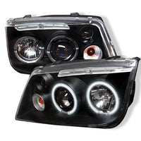Thumbnail for Spyder Volkswagen Jetta 99-05 Projector Headlights CCFL Halo Blk PRO-YD-VJ99-CCFL-BK