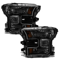 Thumbnail for Oracle 15-17 Ford F-150 Dynamic RGB+A Pre-Assembled Headlights Halogen - Blk Edition - SEE WARRANTY