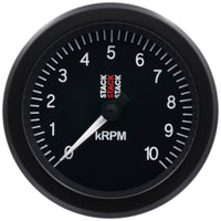 Thumbnail for Autometer Stack Sport 88mm 0-10K RPM Tachometer - Black