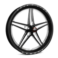 Thumbnail for Race Star 63 Pro Forged 17x2.4 Spindle Mount Anglia Wheel 1.13in. BS - Black Anodized/Machined