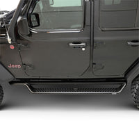 Thumbnail for Westin 18-26 Jeep Wrangler 4dr Outlaw Drop Running Boards - Tex. Blk