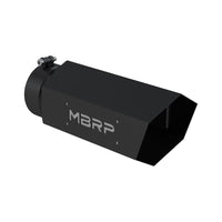 Thumbnail for MBRP Universal Hex Tip 5in Inlet 16in Length w/ Logo - Black Coated