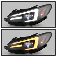 Thumbnail for Spyder Subaru Impreza WRX 15-20 Halogen High-Power LED Headlights- Black PRO-YD-SWRX15HALAP-SBSEQ-BK
