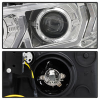 Thumbnail for Spyder 16-18 Honda Civic 4Dr w/LED Seq Turn Sig Lights Proj Headlight - Chrome - PRO-YD-HC16-SEQ-C