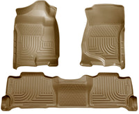 Thumbnail for Husky Liners 07-13 GM Escalade ESV/Avalanche/Suburban WeatherBeater Tan Front/2nd Row Floor Liners