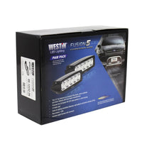 Thumbnail for Westin Fusion5 LED Light Bar Single Row 5.5 inch Flex w/3W Epistar (Set of 2) - Black
