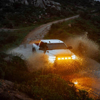 Thumbnail for KC HiLiTES SlimLite 8in. LED Light Shield Driving (Shield Only) - Amber