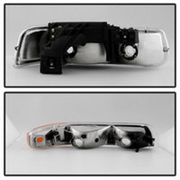 Thumbnail for xTune Chevy Silverado 1500 99-02 OEM Style Headlights w/ Bumper Lights - Chrome HD-JH-CSIL99-OE-SET