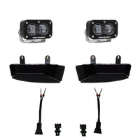 Thumbnail for Baja Designs 19-22 Dodge RAM 2500/3500 S2 SAE Fog Pocket Light Kit - Clear