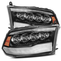 Thumbnail for AlphaRex 09-18 Dodge Ram 1500HD NOVA LED Projector Headlights Plank Style Design Gloss Black w/DRL