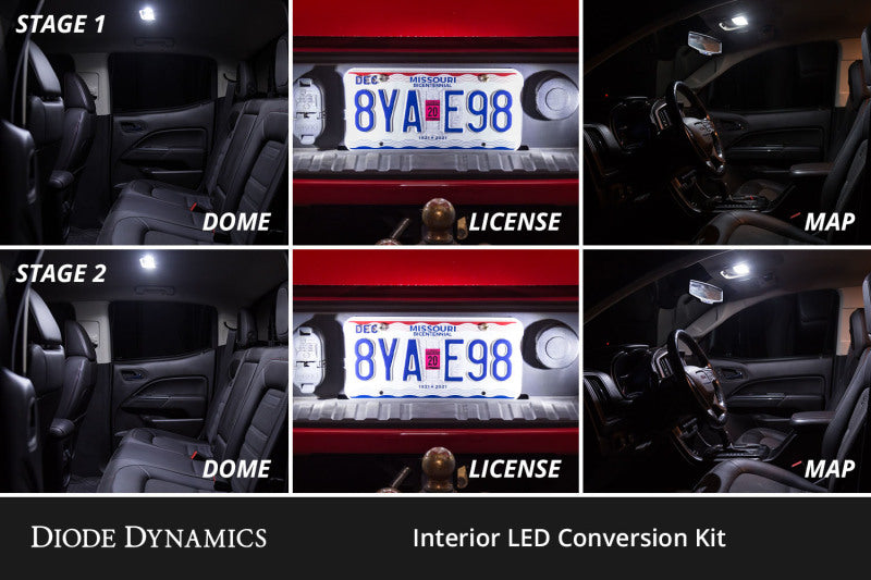 Diode Dynamics 04-12 Chevrolet Colorado Interior LED Kit Cool White Stage 1