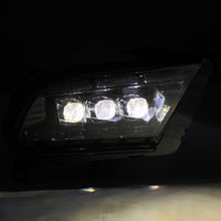 Thumbnail for AlphaRex 13-14 Ford Mustang NOVA LED Proj Headlights Alpha-Blk w/Actv Light & Seq.Sig / SB DRL