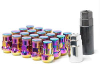 Thumbnail for Wheel Mate Muteki SR35 Close End Lug Nuts w/ Lock Set - Blue 12x1.25 35mm