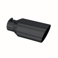 Thumbnail for MBRP Universal Tip 8in OD Rolled End 5in Inlet 18in Length T304 - Black