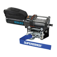 Thumbnail for Superwinch 1,500 lbs. 1.1 HP 120V AC 1/8 In x 35ft. Wire Rope - Gray Wrinkle
