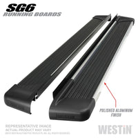 Thumbnail for Westin Polished Aluminum Running Board 68.4 inches SG6 Running Boards - Polished