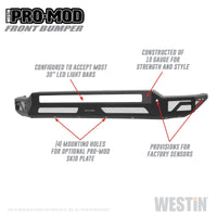 Thumbnail for Westin 2020 Chevrolet Silverado 2500/3500 Pro-Mod Front Bumper