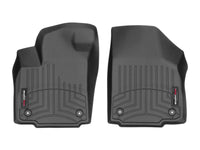 Thumbnail for Weathertech 2023 Ford SuperDuty SuperCab 1st Row Console/Bench Carpeted 1st Row Floorliner - Black