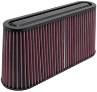 Thumbnail for K&N Filter Univ Air Filter Carbon Fiber Top/Base Oval FLG 12x3-1/2in B / 11x2-1/2in T / 5-3/4in H