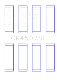 Thumbnail for King Mazda MZR 2.3L 16V / Ford Duratec 2.3L 16V (Size .25) Connecting Rod Bearing Set (Set of 8)