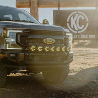 Thumbnail for KC HiLiTES 2017+ Ford Super Duty Gravity LED Pro6 7-Light Bar Kit - Front Bumper