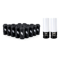 Thumbnail for Mishimoto Steel Locking Lug Nuts M14x1.5 20pc Set Black